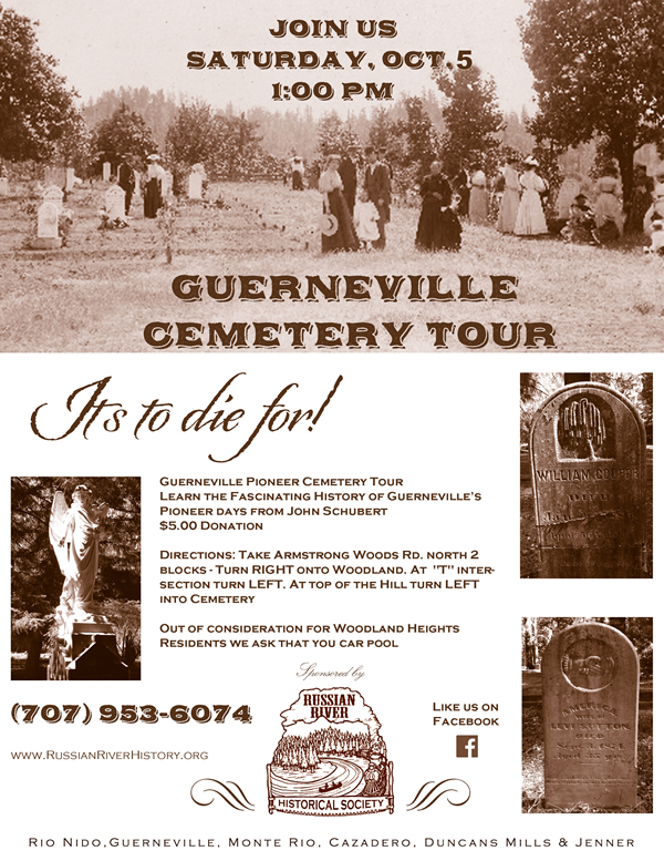 2022 Cemetery Tour Flyer
